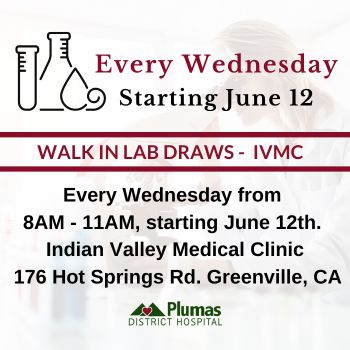 Every Wednesday, Starting June 12. Walk-Ins, 8am-11am