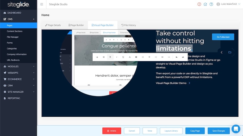 Siteglide Studio