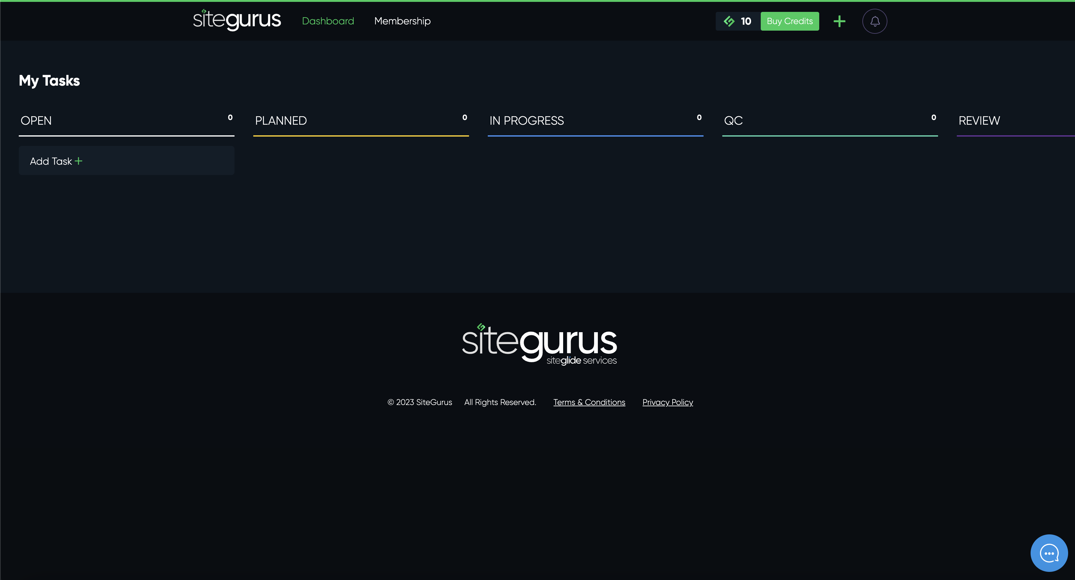 SiteGurus homepage