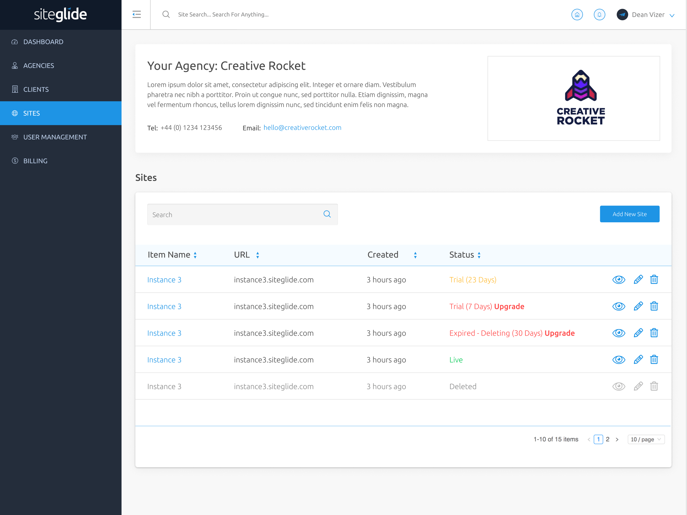 Agency Portal