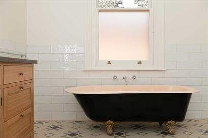 Classic restored free standing bath