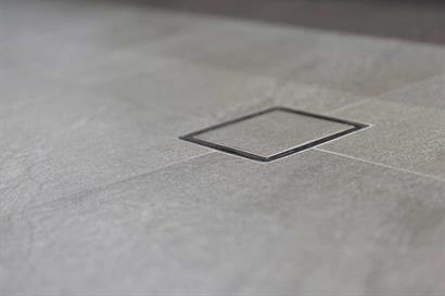Sleek, modern bathroom floor drains for streamlined, minimalist look