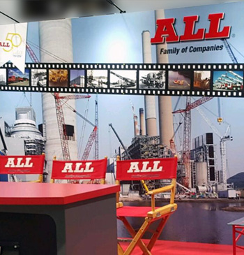 ALL Tradeshow booth graphic