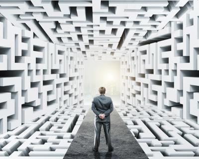 business man facing difficulties