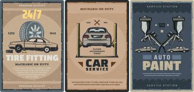 car repair shop concept