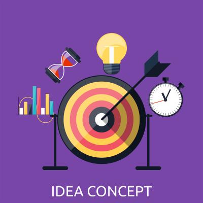glowing light bulb idea concept
