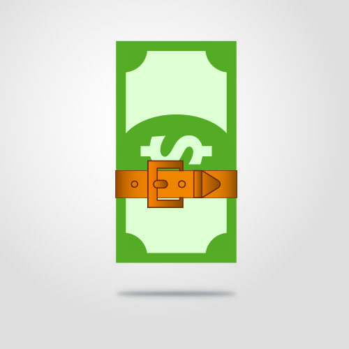 money belt strapped to save