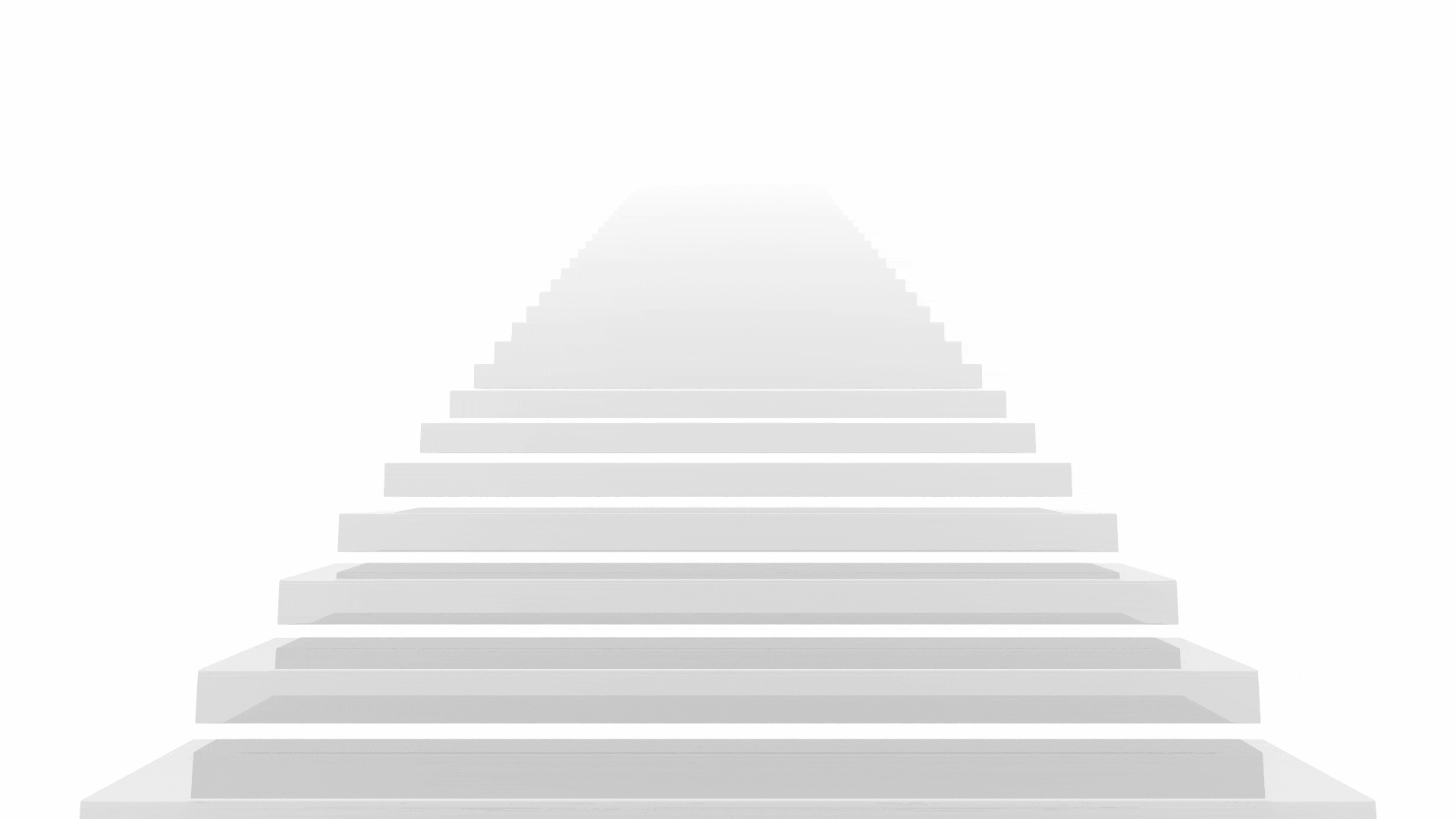 ascending the stairs