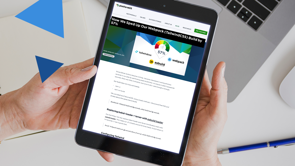 platformOS Status Report — Mar 22, 2021
