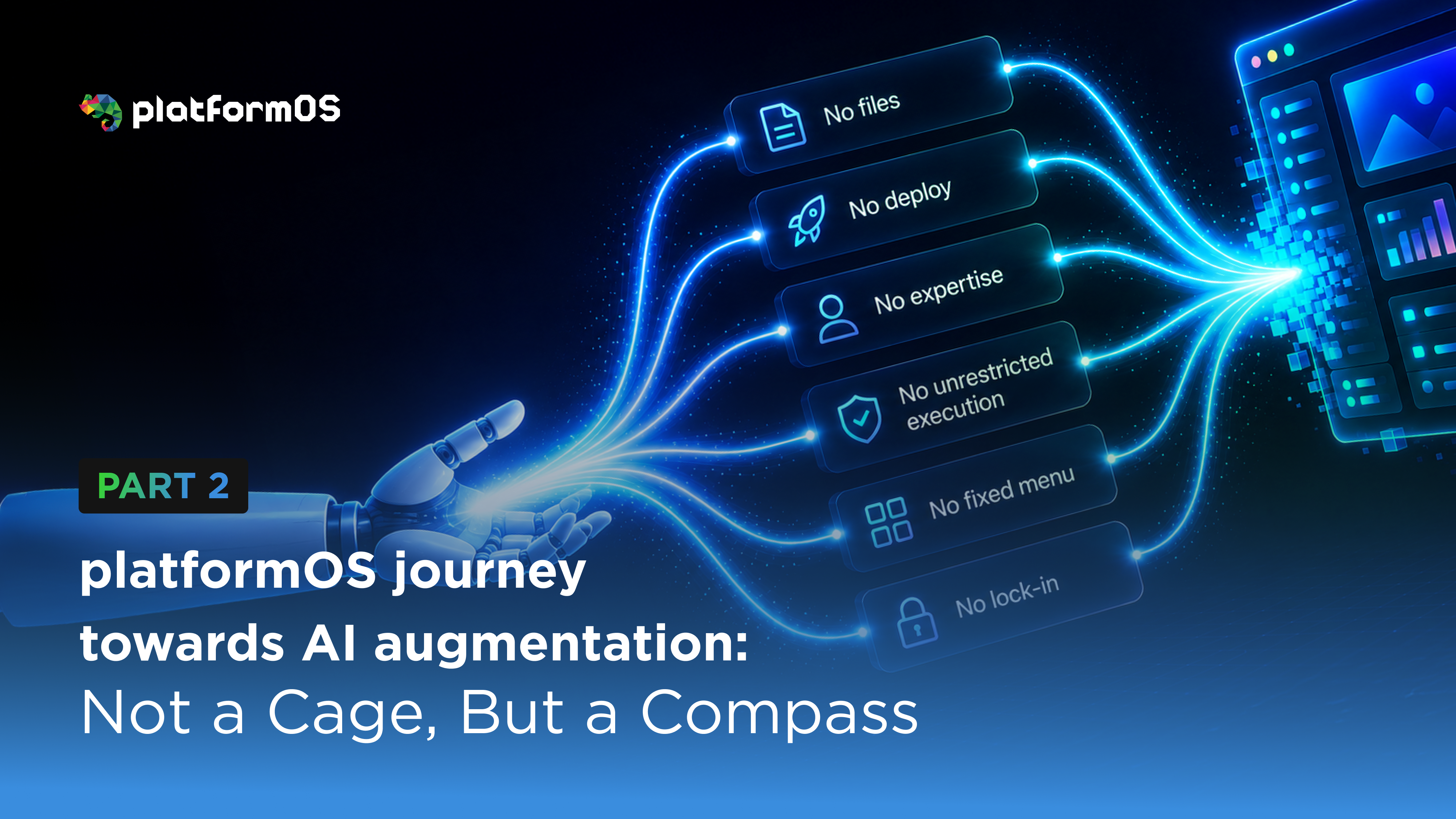 platformOS journey towards AI augmentation: Not a Cage, But a Compass. Part 2 agent-native build-and-run surface