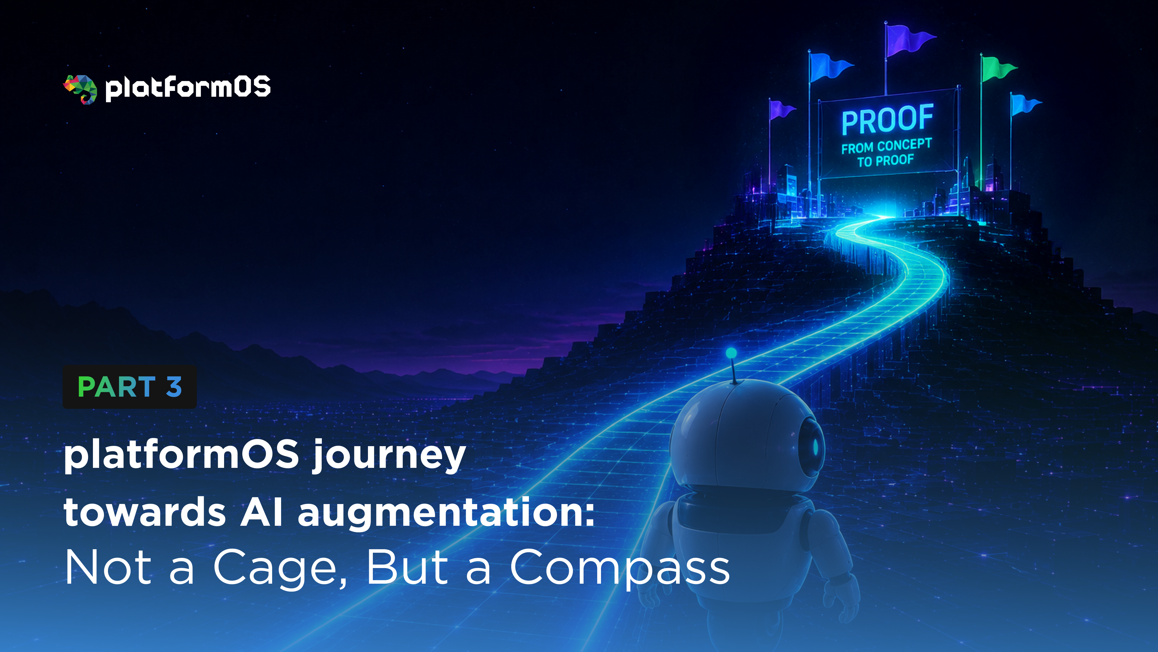 platformOS journey towards AI augmentation: Not a Cage, But a Compass: Part 3 - pos-bridge in action: four exhibits, five vectors, one closure 