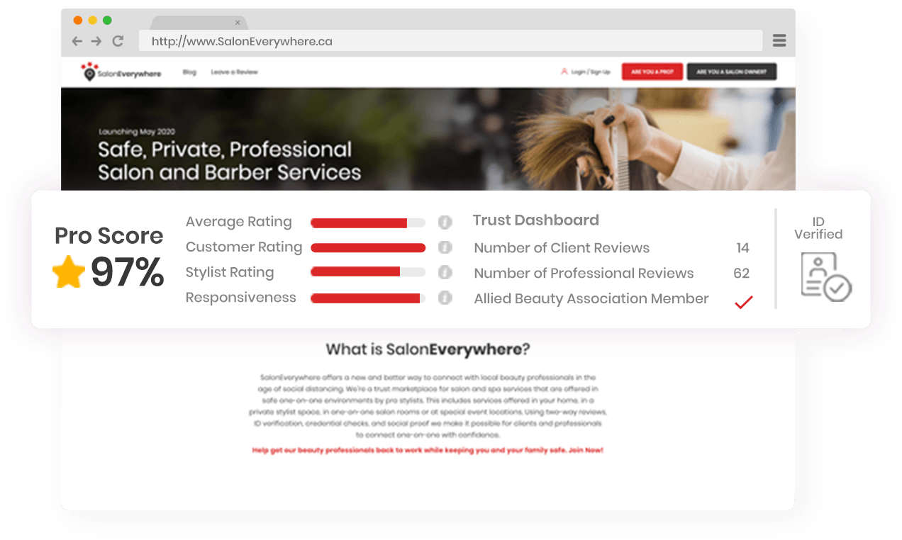 Find trusted beauty professionals.