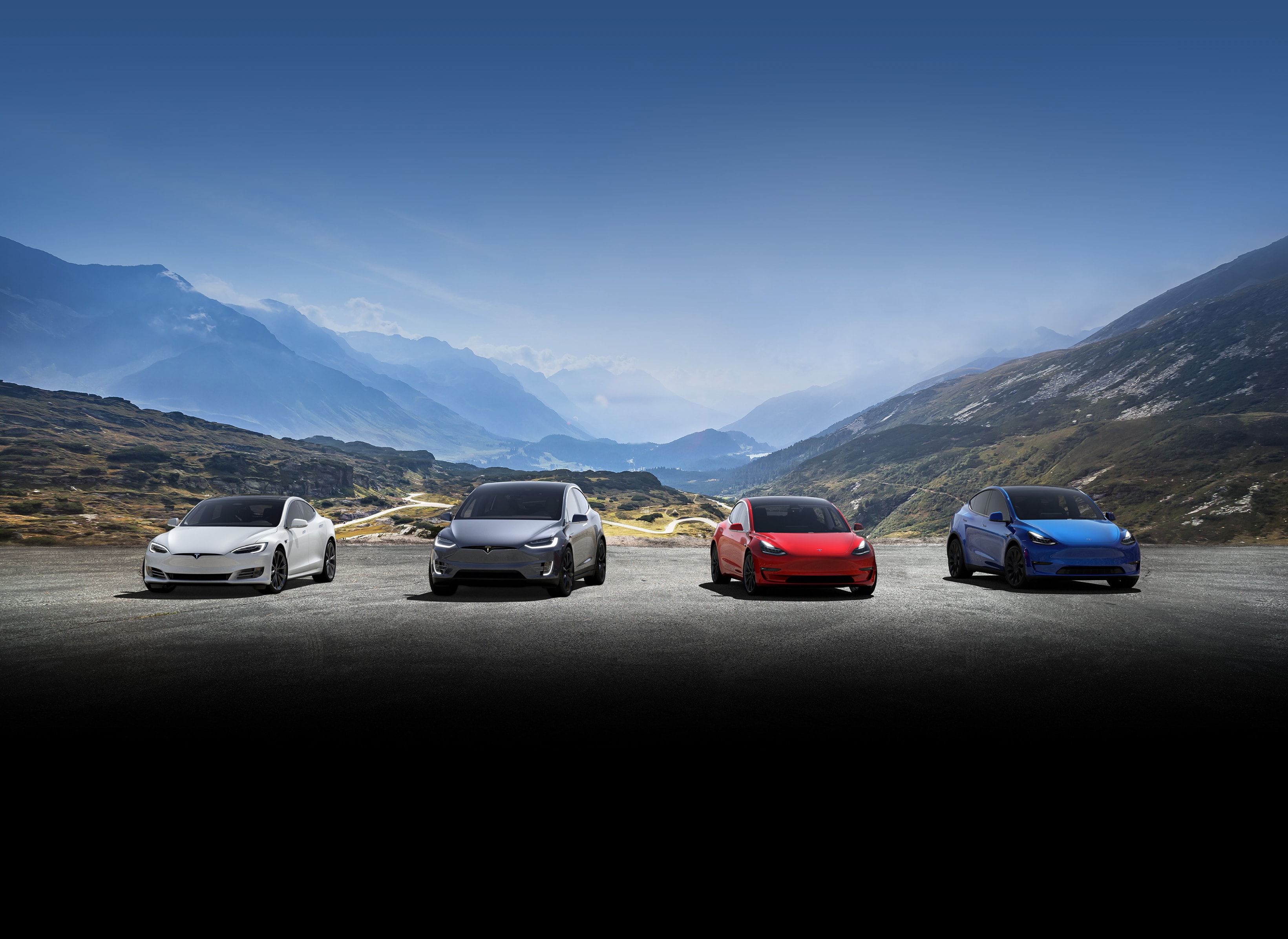 Model S, Model X, Model 3, Model Y