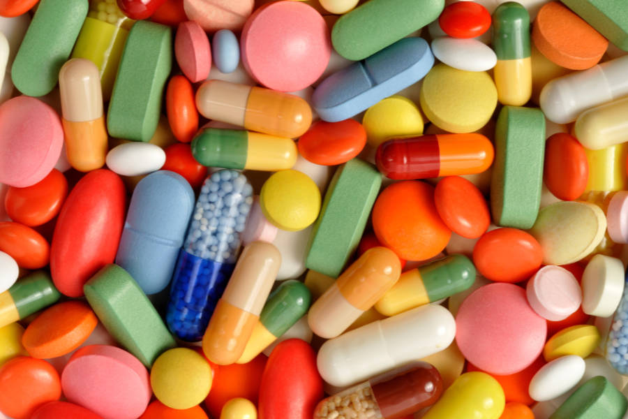 collage of pills
