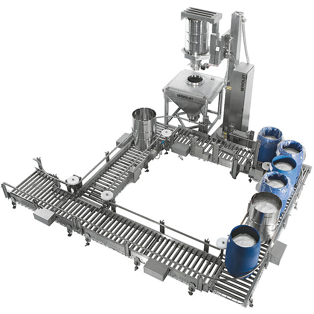 Sanitary Drum Conveyor System