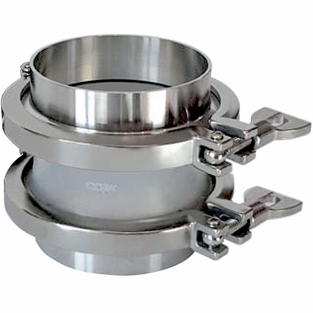 Tri-Clamp Flanges with Silicone Compensators