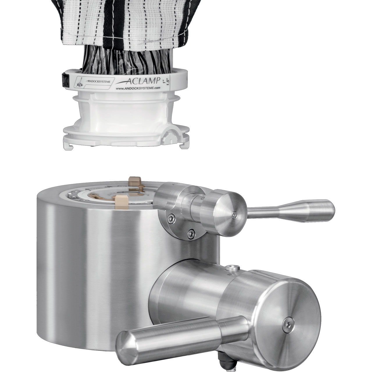Single-use Compatible Vacuum/Pressure Valve for High Containment - Active/Manual