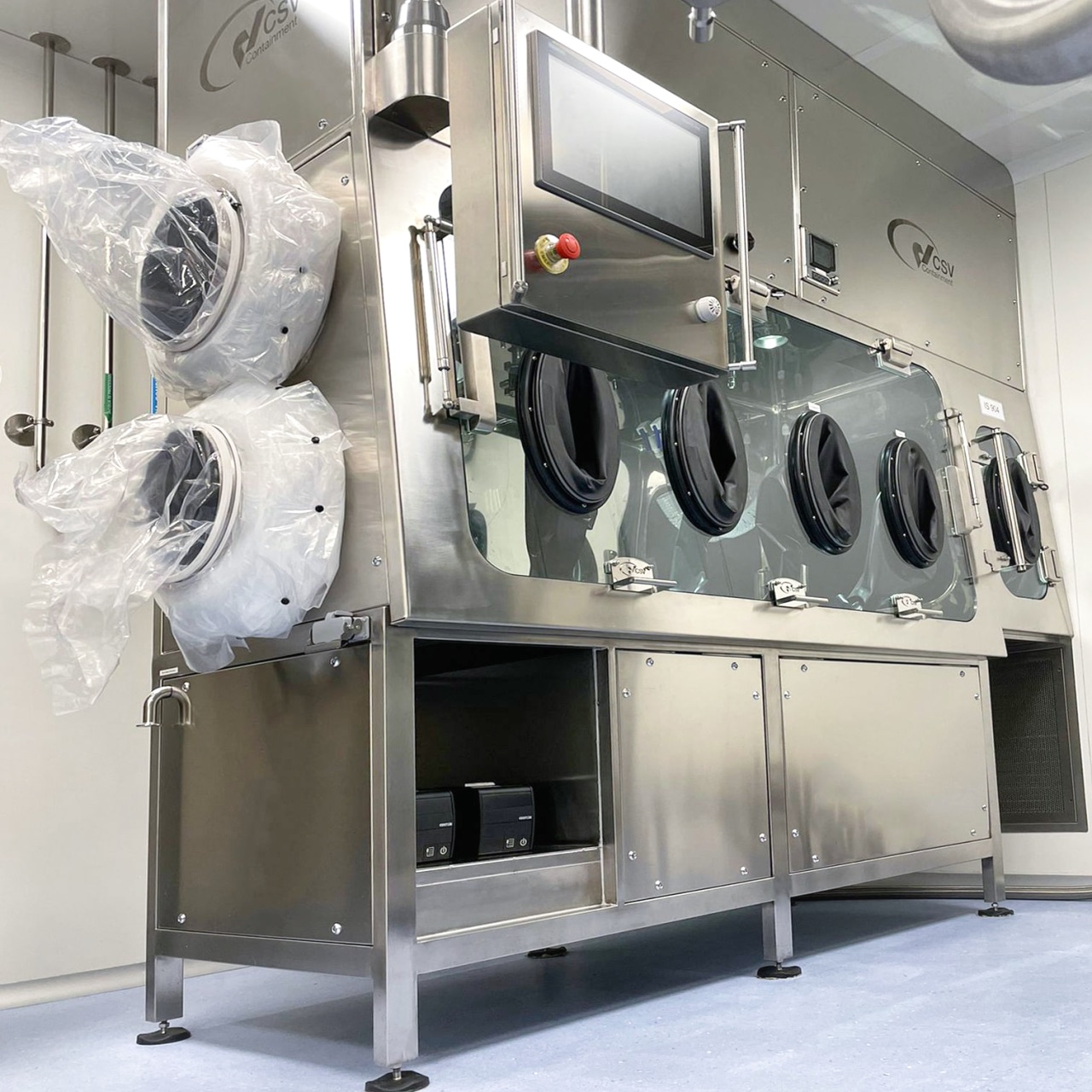 side view ofrigid  HPAPI isolator system