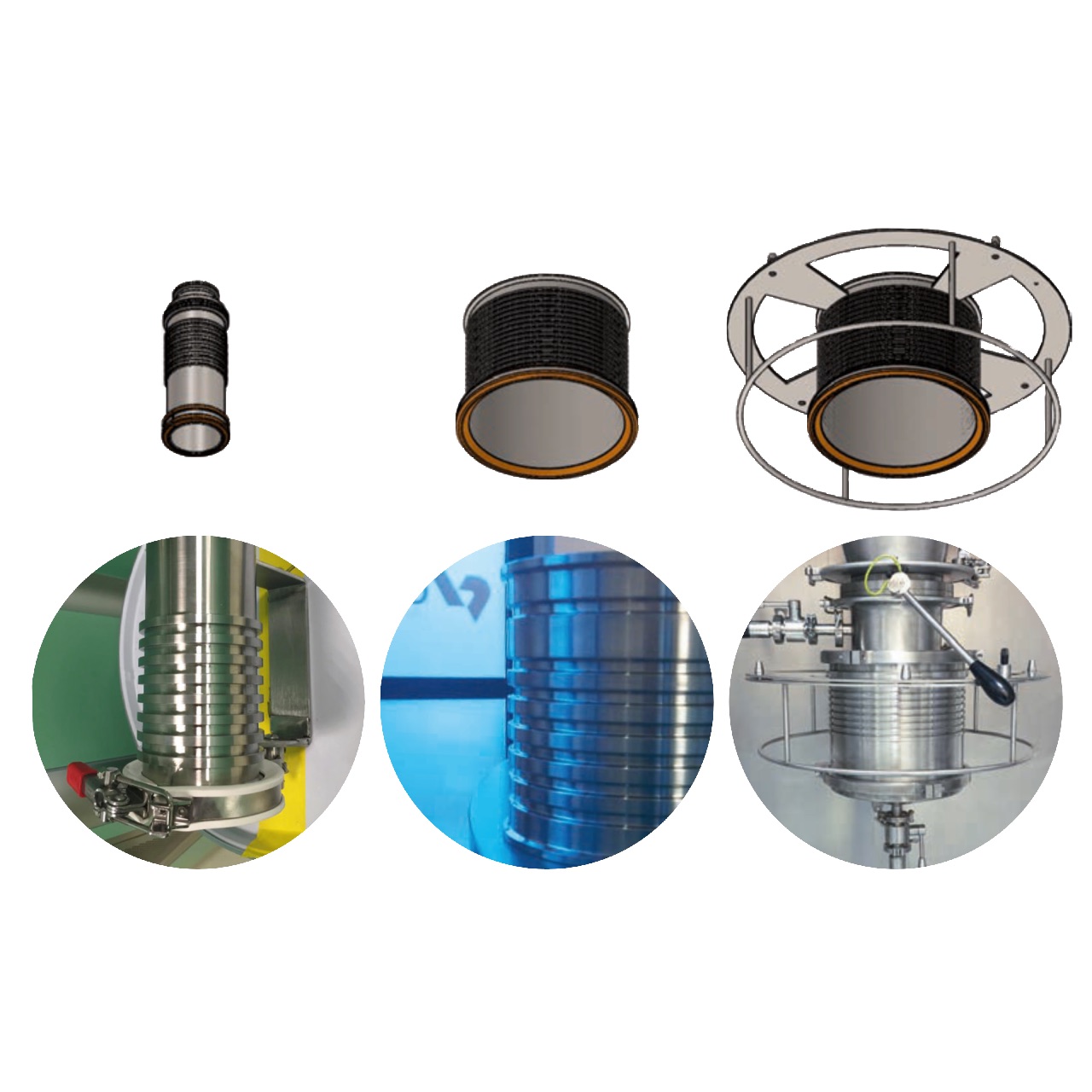 diferent interfaces for continuous liners