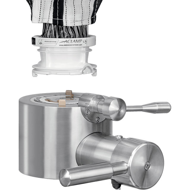 FIBC Single-use system connecting to the APORT process valve