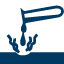 Corrosive chemicals icon