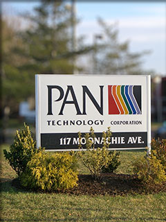 Pan Technology sign at plant entrance