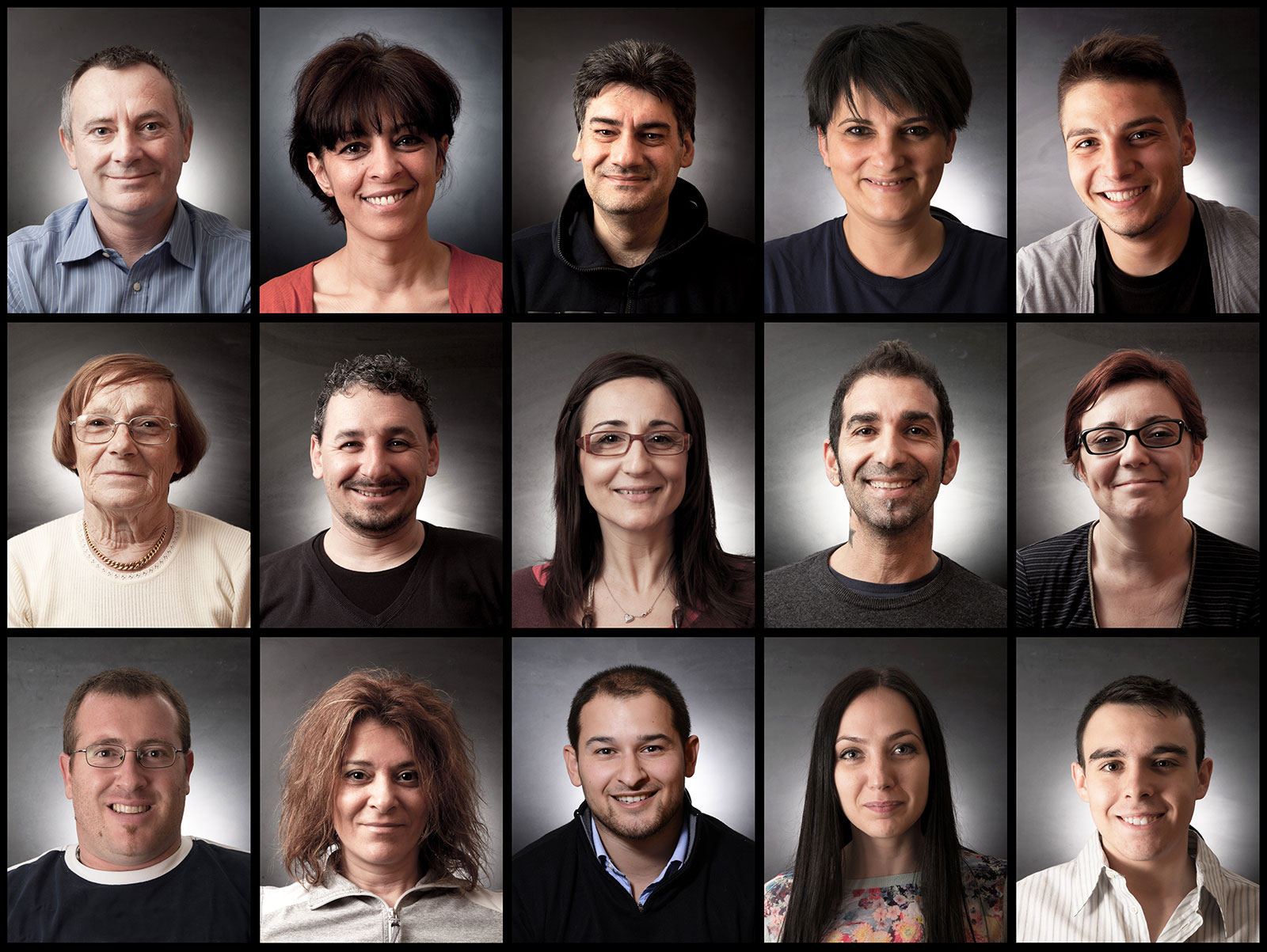 Collage of headshots of diverse adult care providers