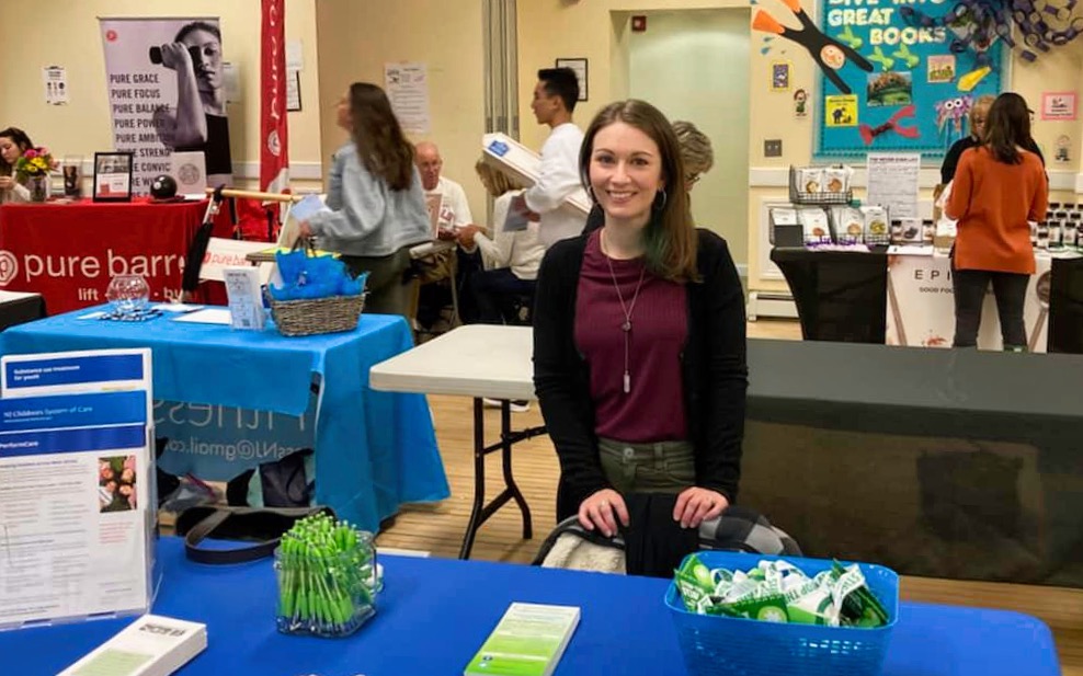 Caring Partners' table at the Wellness Fair