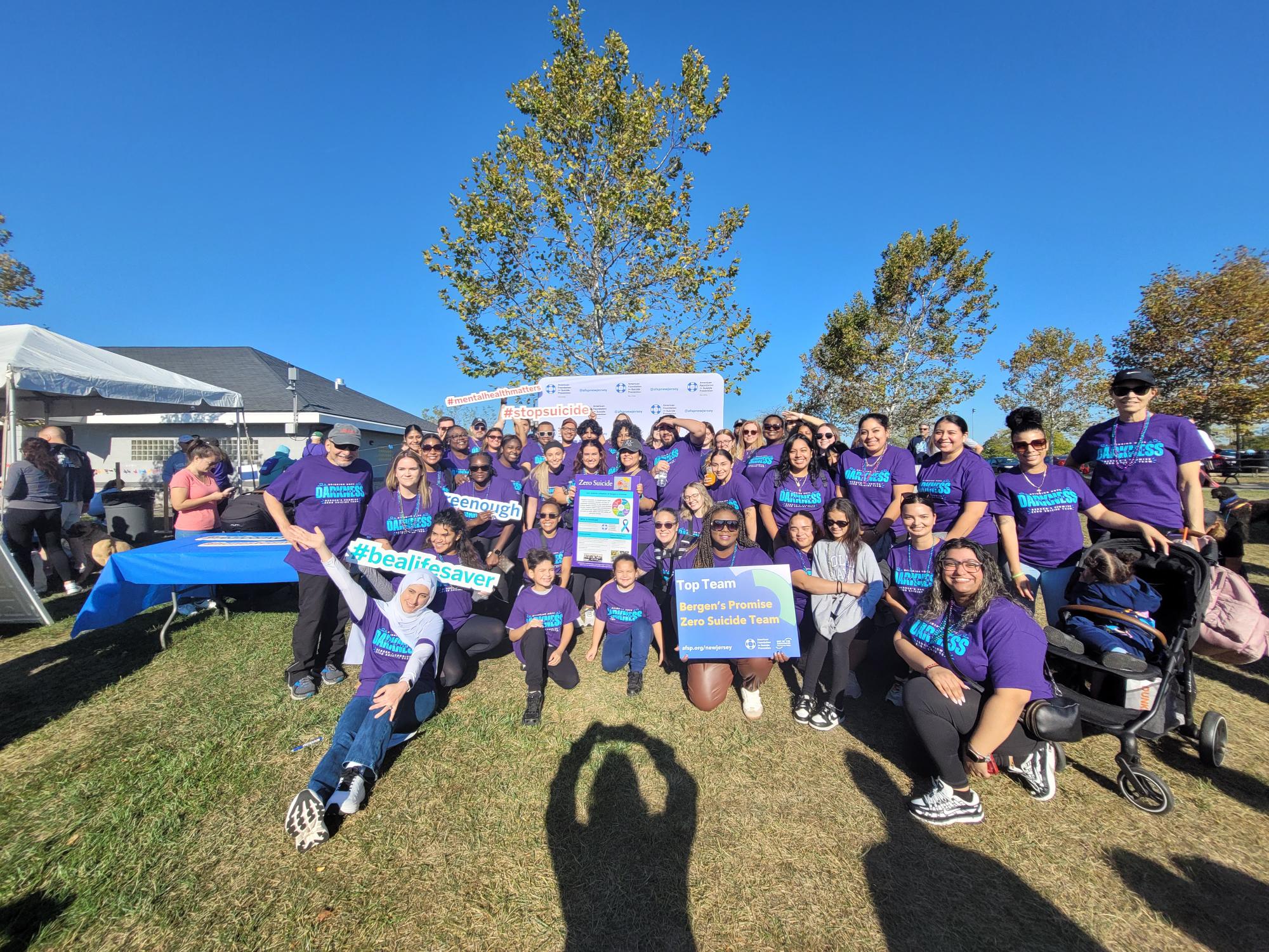 Bergen’s Promise Participates in 2025 Out of the Darkness Walk for Suicide Prevention