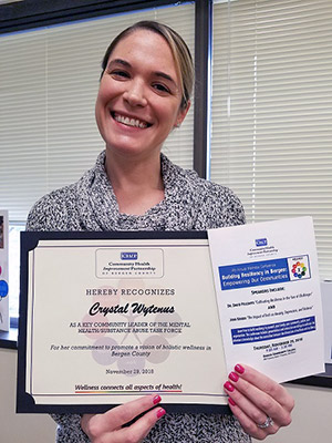 Featured Image for Crystal Wytenus Receives Award From CHIP of Bergen County