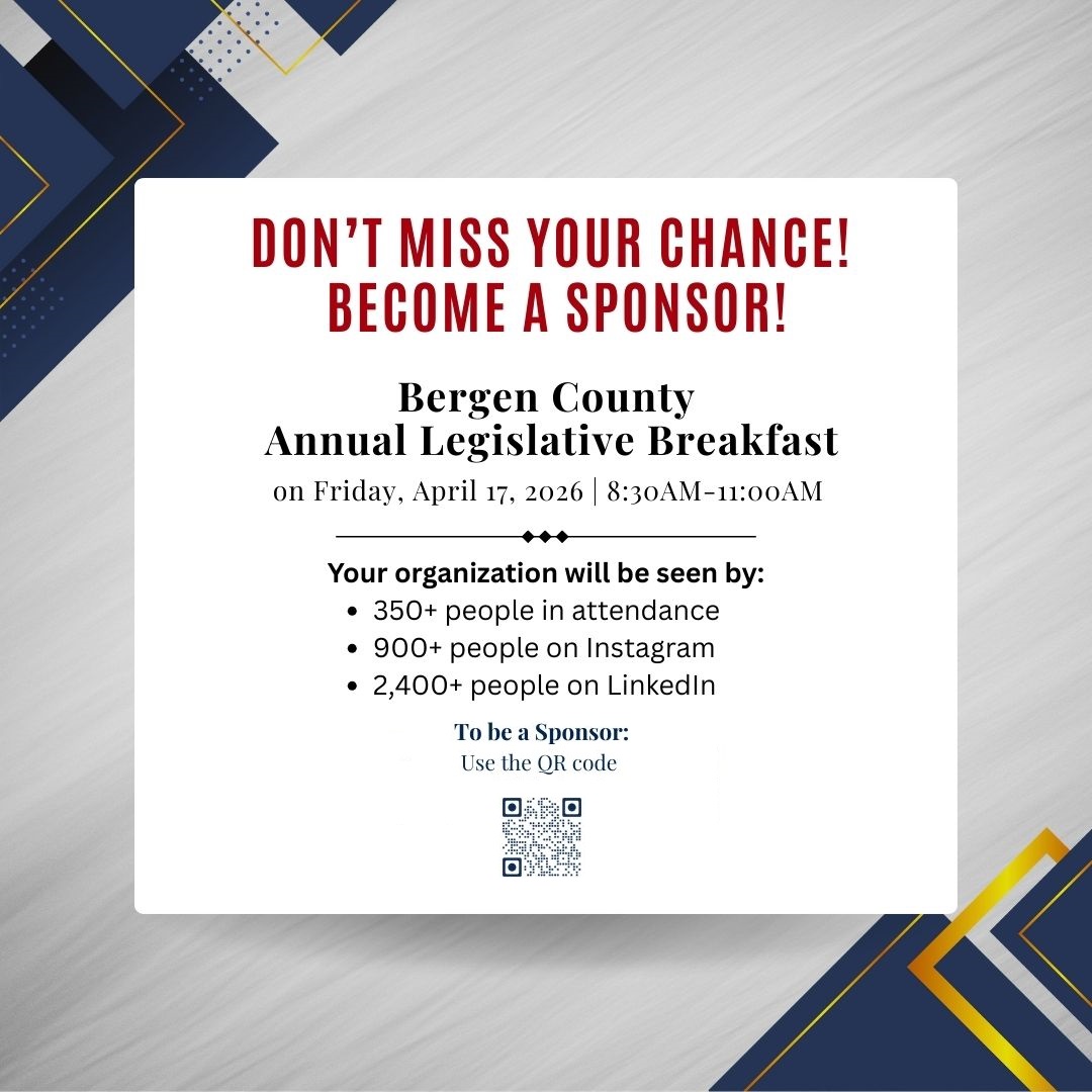 Become a Sponsor for the 2026 Bergen County Legislative Breakfast