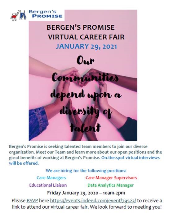 Come Join Us for Our Virtual Career Fair on January 29th