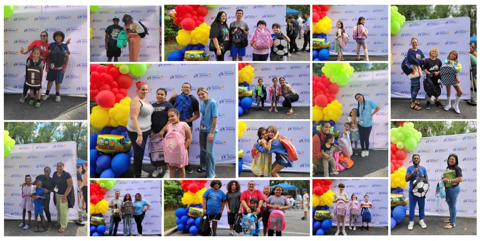 Bergen's Promise backpack distribution
