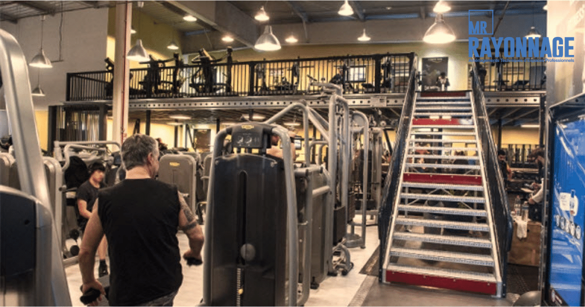 Aménagement de salle de sport et fitness grâce à Mr Rayonnage