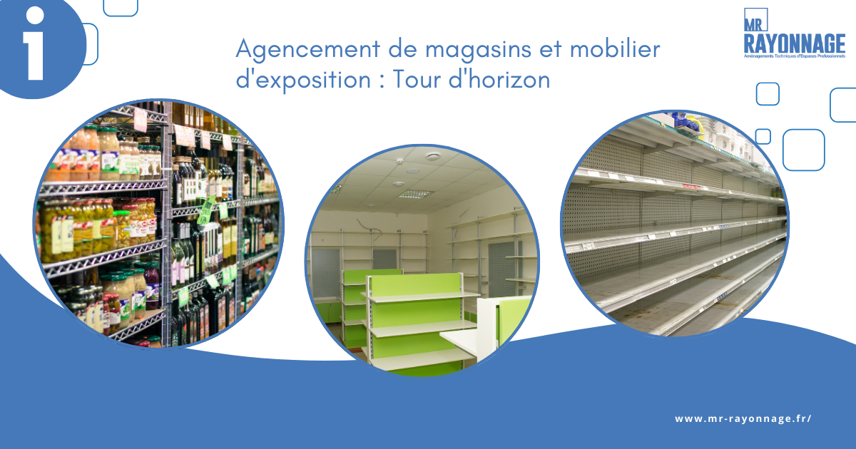 Agencement de magasins et mobilier d'exposition: Tour d'horizon- Mr Rayonnage Guadeloupe Martinique Guyane.