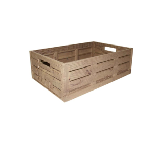 CAISSE PLASTIQUE COULEUR BOIS 60X40 H18.8