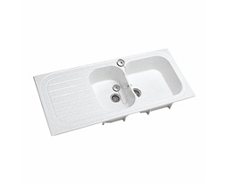 EVIER VALLAURIS 2 DE 112 AE        BLANC