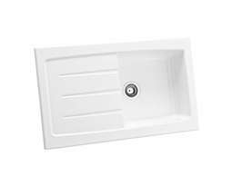 EVIER BASILIC 1C 100*60 AP         BLANC