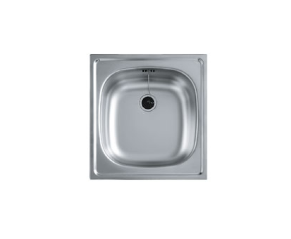 EVIER INOX CARRE 435X470 18/10 CIX610