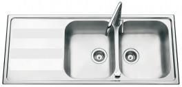 EVIER JS BOLOGNA 2B+1E INOX LI 116X50  EV5221IL