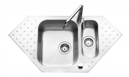 EVIER JS INOX VENISE 1B1/2+1E INOX LISSE  EV6811P IL
