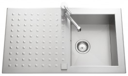 EVIER JS INOX QUADRA 1B+1E INOX LISSE  EV6901C IL