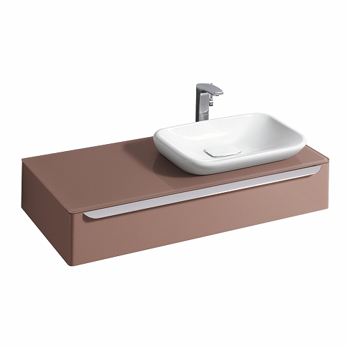 ALLIA MEUBLE SUSP MYDAY TAUPE LAQUÉ P VASQUE A GH 115CM 1TIR