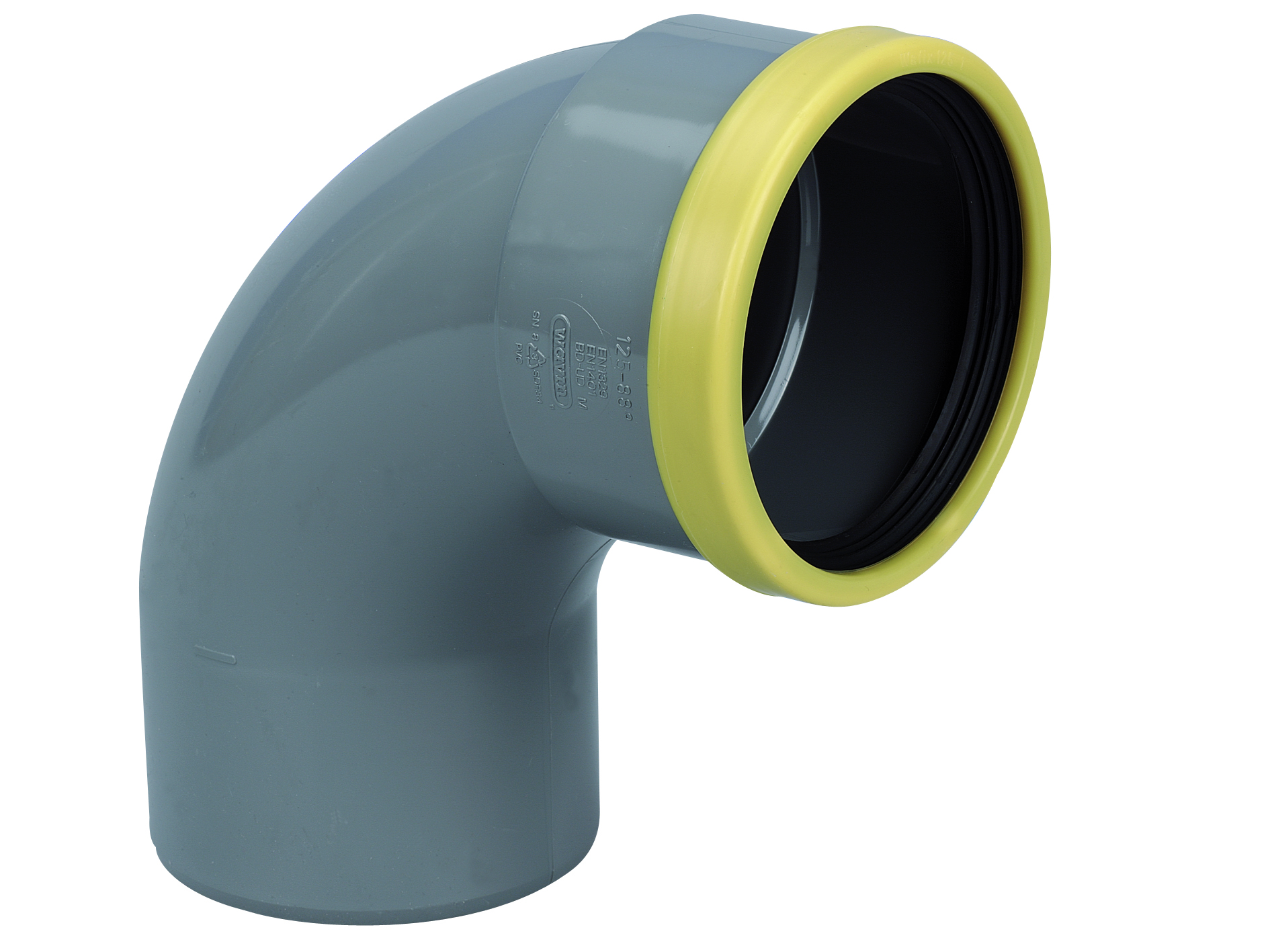 PVC CR8 COUDE 90Ã¸ 125 MF