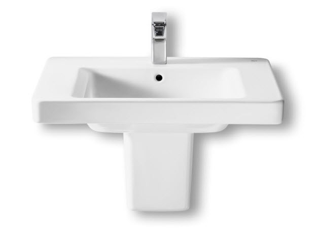 KHROMA SEMI-COLONNE LAVABO BLC