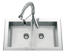 EVIER JS FLORENCE QUADRA INOX 2 BACS REF EV69210 IL