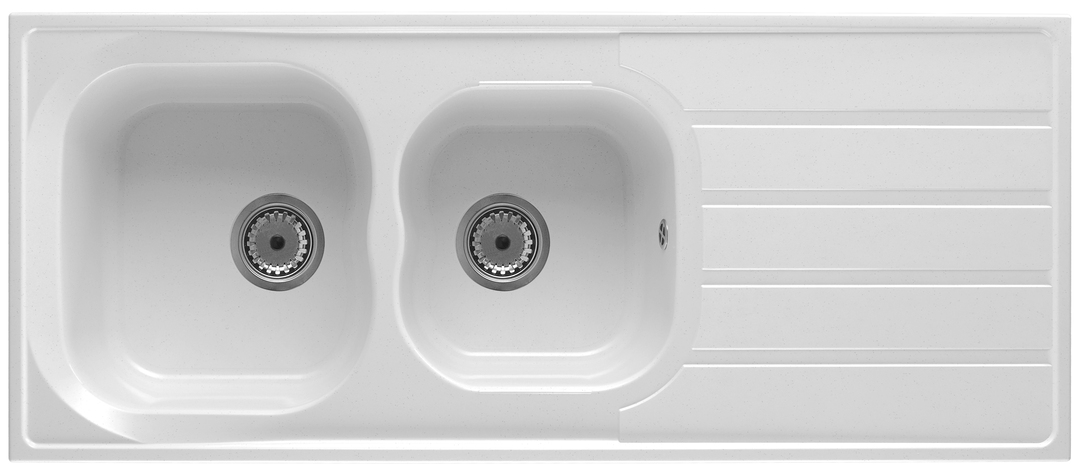 EVIER DAKOTA BLC 2B+1E 116X50