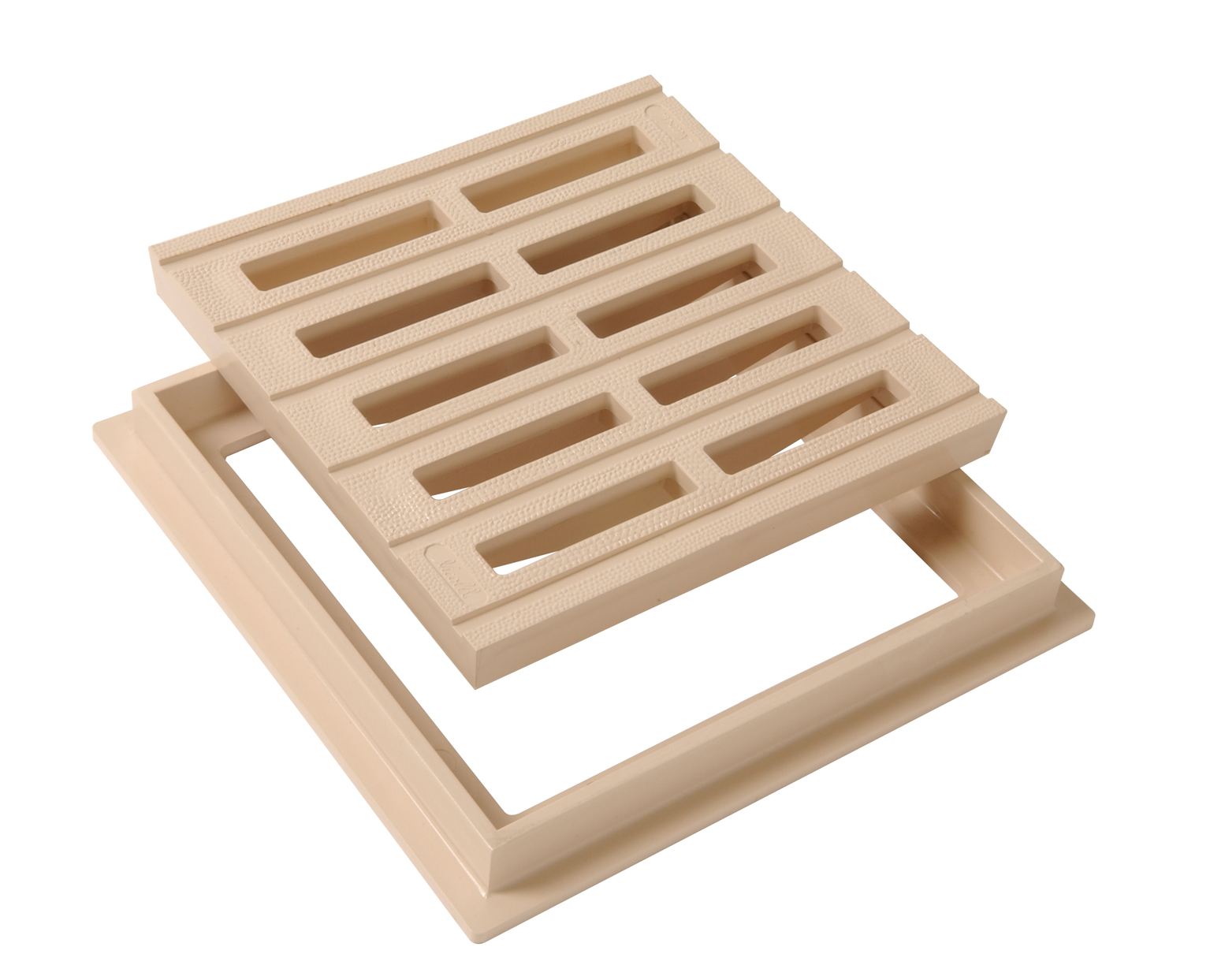 GRILLE + CADRE 200X200 SABLE