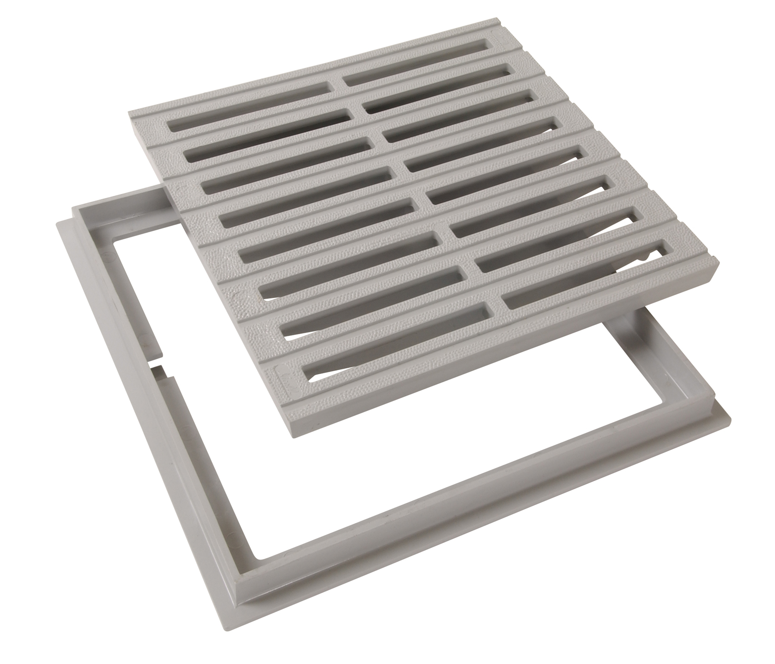 GRILLE + CADRE 300X300 GRISE