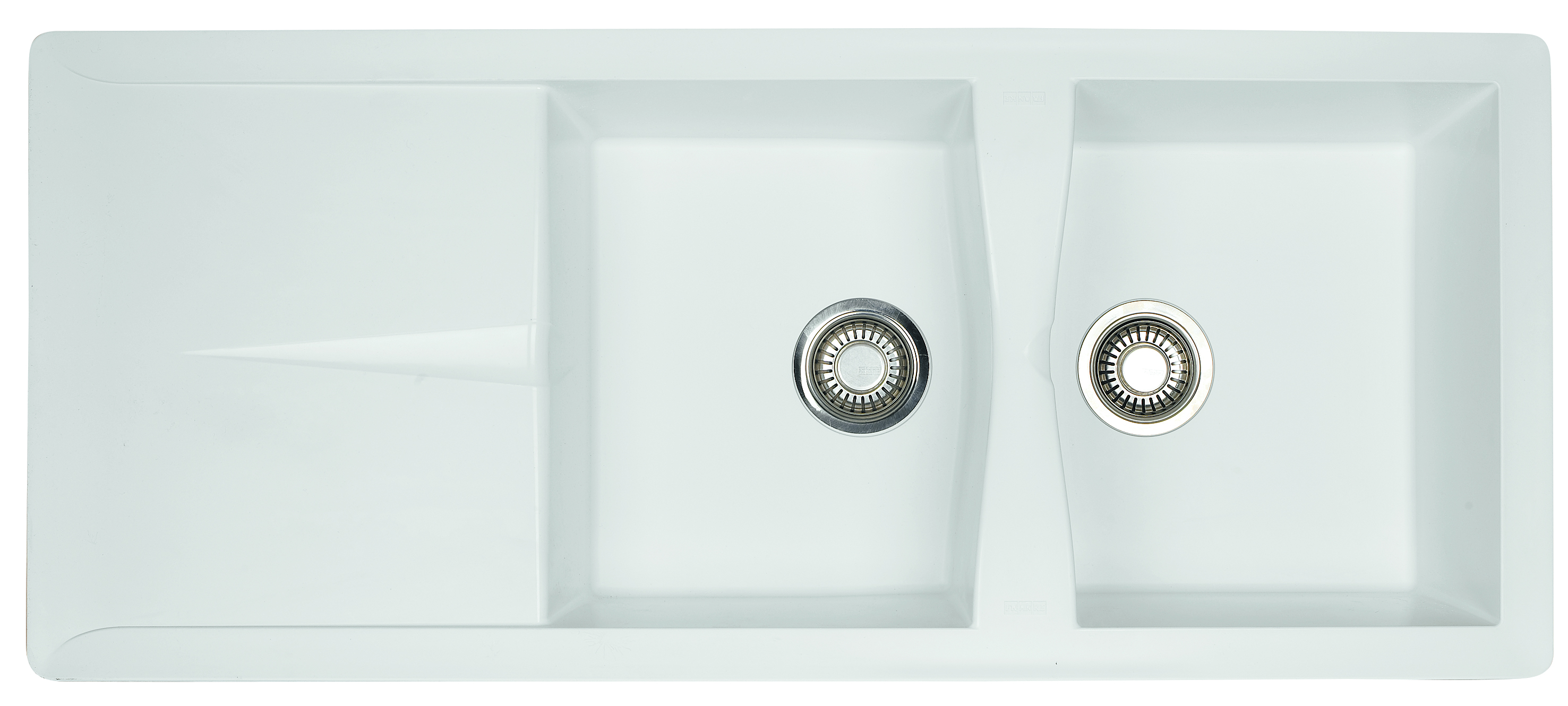 EVIER METEOR BLANC 2B+E MTD621